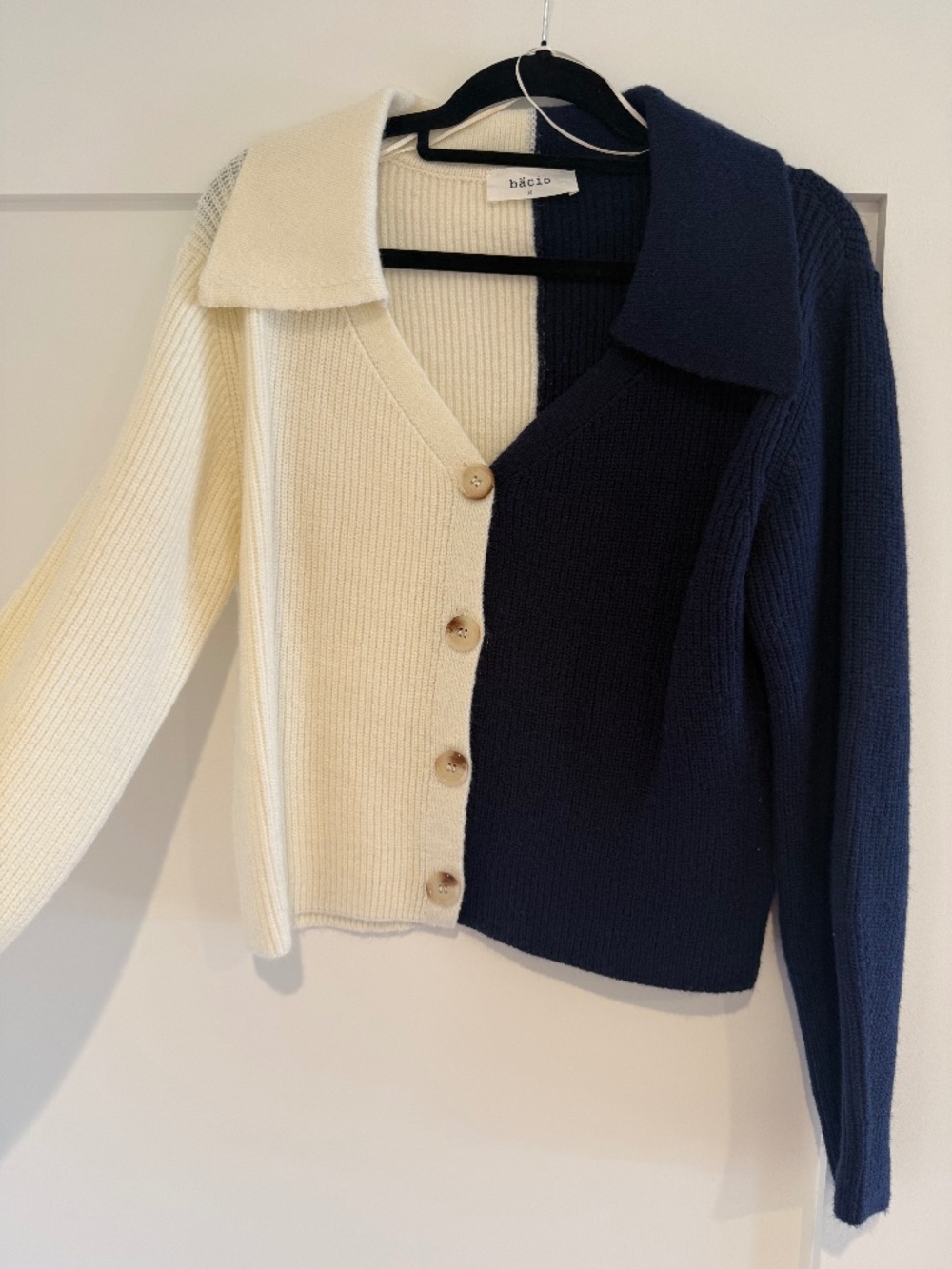 Colorblock Cardigan Sweater